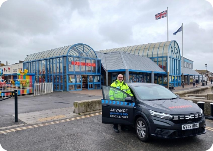 A site patrol at Harbour Park on a dull autumn day